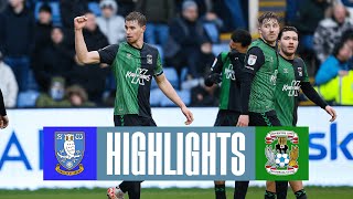 Sheffield Wednesday v Coventry City highlights [upl. by Atineb]