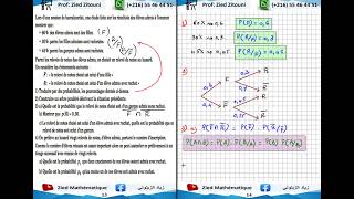 07  Probabilités Conditionnelle Correction Exercice Bac Math  Science  Technique  Info  Eco [upl. by Brigida573]