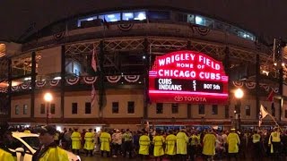 Cubs Win World Series Final Out Reaction at Wrigley Field [upl. by Kenzi]