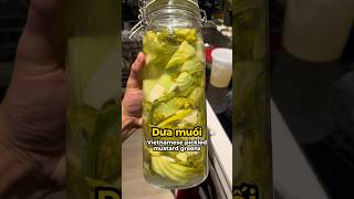 I learned to make Vietnamese pickled mustard greens Dưa muốI [upl. by Auhsoj]