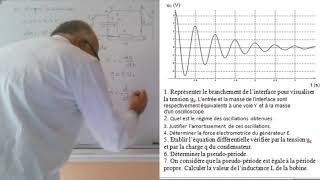 Exercice  Oscillations libres dans le circuit RLC série [upl. by Duntson]