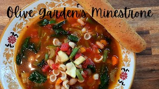 How to make THE OLIVE GARDENS  Minestrone SoupRestaurant Recipe Recreations [upl. by Lissner]