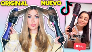 PROBAMOS EL NUEVO CEPILLO ALISADOR QUE SE HA HECHO VIRAL EN TIK TOK  REVLON PLUS [upl. by Karrie]