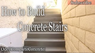 How to Build and Pour Concrete Stairs [upl. by Siroled]