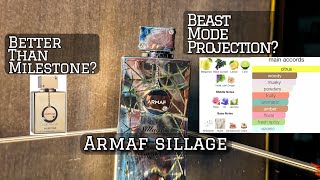 ARMAF SILLAGE HONEST REVIEW 2023 BEAST MODE PROJECTION [upl. by Dnomde]