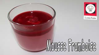 Recette dessert Thermomix TM5 verrine mousse framboise [upl. by Adehsor]