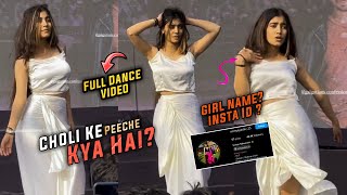 Choli ke peeche kya hai Song Freshers 2024 Dance girl  Galgotiyas University Freshers Dance [upl. by Anerac133]