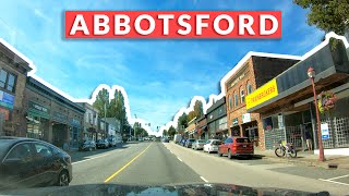 Abbotsford BC Downtown Drive  British Columbia Canada [upl. by Yanttirb]