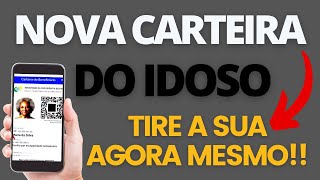 NOVA CARTEIRA DO IDOSO  SAIBA SOBRE CARTEIRA LIBERADA PELO GOVERNO PRA QUEM TEM MAIS DE 60 ANOS [upl. by Sutniuq]