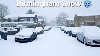 Birmingham Snow  Snow in Birmingham  Birmingham Snowfall 2024 [upl. by Jose]