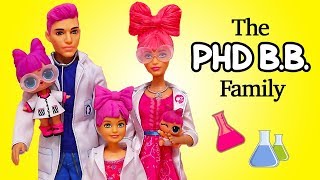 Barbie Family  School Homework Gone Wrong  Toys and Dolls Fun for Kids  Sniffycat [upl. by Pinelli]