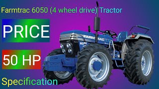 FARMTRAC 6050 Executive 4X4 50 hp Tractor Price And Specification [upl. by Ahsaeyt]