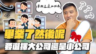 新鮮人工作怎麼找？大公司vs小公司，哪個好？｜莫名其妙EP207 [upl. by Ahsirahc781]