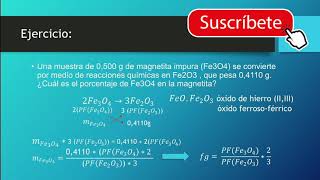 Regla 1 y deducción del factor gravimétrico por estequiometría  Química Analítica Cuantitativa [upl. by Russom717]