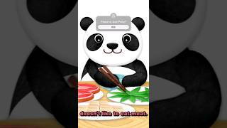 🎍Does bamboo really taste that good🍰SRHQ🚀why animation puzzle Shorts quiz panda animals [upl. by Eibmab27]