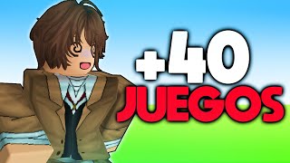 RECOMENDANDO MÁS DE 40 JUEGOS DE ROBLOX PARA QUE AHORA SI SEPAS QUE JUGAR [upl. by Terryn748]