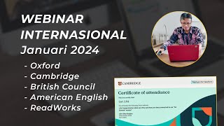 WEBINAR INTERNASIONAL BERSERTIFIKAT JANUARI 2024 [upl. by Eissalc]