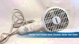 HDR12 Conair Curl Fusion Ionic Ceramic Styler Hair Dryer [upl. by Lennard]