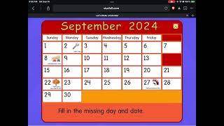 Daily Starfall Calendar  September 14 2024 [upl. by Thoma]