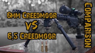 6mm Creedmoor vs 65 Creedmoor  Cartridge Comparison [upl. by Ranchod]