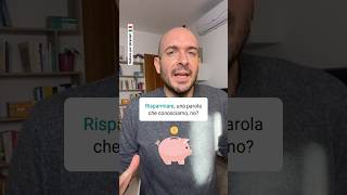 💰 Conosci dei sinonimi del verbo RISPARMIARE in italiano E dei contrari learnitalian [upl. by Lodge506]