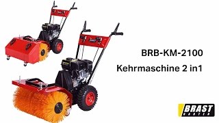 BRAST BRBKM2100 Kehrmaschine 2in1 65PS 196cc [upl. by Aynotahs]