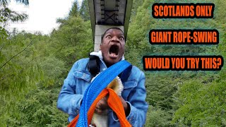 Would you try this Giant Rope Swing in Scotland [upl. by Ylrehs]