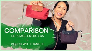 COMPARING THE LONGCHAMP LE PLIAGE ENERGY XS and POUCH WITH HANDLE [upl. by Brennen]