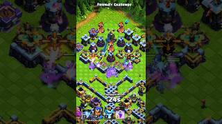 MAX HOG WIZARD VS ALL HEAVY DEFENCES IN COC shorts youtubeshorts supercell coc [upl. by Ailuig]