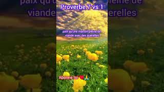 Proverbe 7 verset 1 youtube alleluiatv motivation seigneur love [upl. by Ratha]