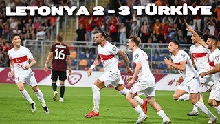 Özet I Letonya 23 Türkiye I 2024 Avrupa Şampiyonası Elemeleri [upl. by Ahsekim743]