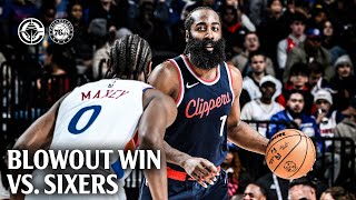 Clippers 31 Assists Lead to Blowout vs 76ers Highlights  LA Clippers [upl. by Yadnus84]