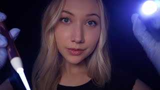 ASMR Cranial Nerve Exam in the DARK lots of bright light triggers⚡️ [upl. by Nannek138]