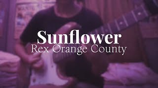 Rex Orange County  Sunflower Guitar Cover [upl. by Akeenahs]