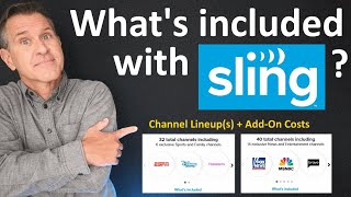 Sling TV Channels Lineup amp Package Options  Cost 2024  Local channels Sling vs YouTube TV etc [upl. by Learsiy809]