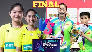 FINAL🇲🇾Cheng Su HuiLee Xin Jie VS 🇨🇳Lin Fang LingZhou Xin Ru🔥 badmintonmalaysia [upl. by Craddock]