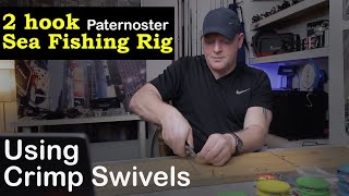 How to tie a two Hook Paternoster rig for sea fishing [upl. by Johnette]