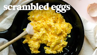 SCRAMBLED EGGS  How To Make Perfect Scrambled Eggs for Breakfast [upl. by Atoiyanap858]