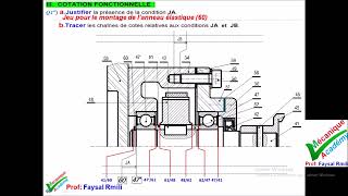 cotation fonctionnelle  chaine simpleexercice 2201 [upl. by Ennaeirrac]