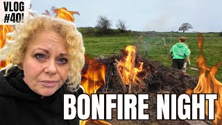 Burning Ragwort on Bonfire Night Vlog 40 adayinthelifeofanequestrian [upl. by Perceval729]