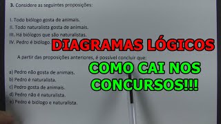 DIAGRAMAS LÓGICOS  COMO CAI NOS CONCURSOS [upl. by Ettereve321]