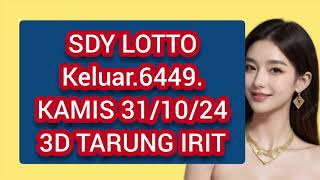 SDY LOTTO Kamis 31 hari ini [upl. by Yrogerg]