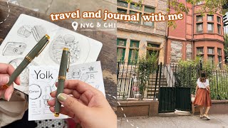 Travel and Journal with Me Exploring NYC amp Chicago  Abbey Sy [upl. by Ahsinotna]