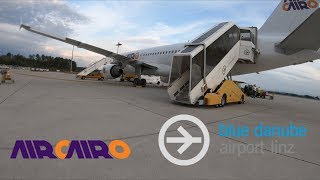 Boarding Air Cairo A320 Linz Airport SM3358 SUBSN [upl. by Karole794]