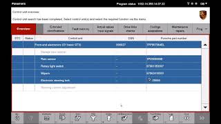 Porsche PIWIS II Diagnose Forntend Electronic amp Instrument Cluster for Panamera [upl. by Aicrop]