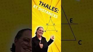 Calculer une longueur avec Thalès en 3eme dans un triangle shorts [upl. by Ailecnarf]