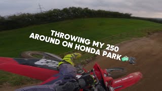 GasGas mc250f wide open on Randers Honda Park GoPro RAW [upl. by Agee]