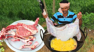 Amazing Primitive Technology Cooking LAMB with EGG FRY RECIPE Eating Delicious in VILLAGE HUNTER [upl. by Serra]