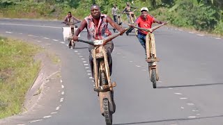 A Day in Life of Africa’s Wooden Scooter Crew [upl. by Juana]