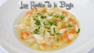 PORRUSALDA CON BACALAO  Receta fácil ligera sana y saludable [upl. by Olivia]